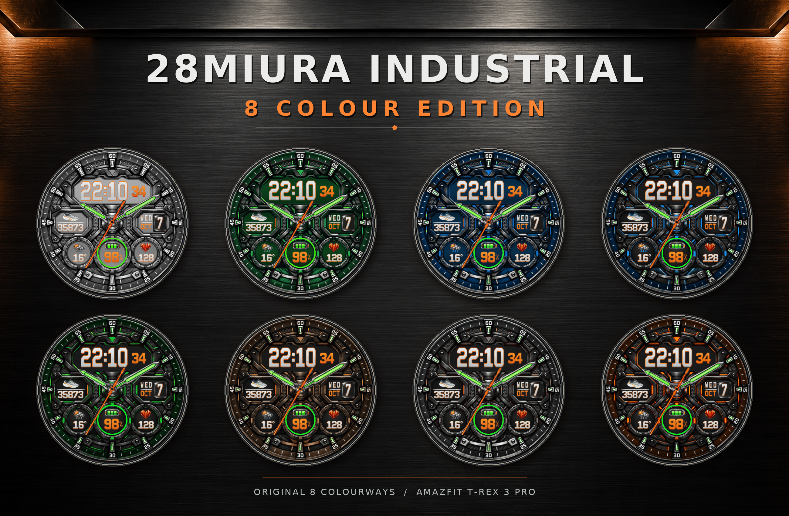 Trex Industrial color by 28miura for Amazfit T-Rex 3 Pro 48mm — presentation artwork