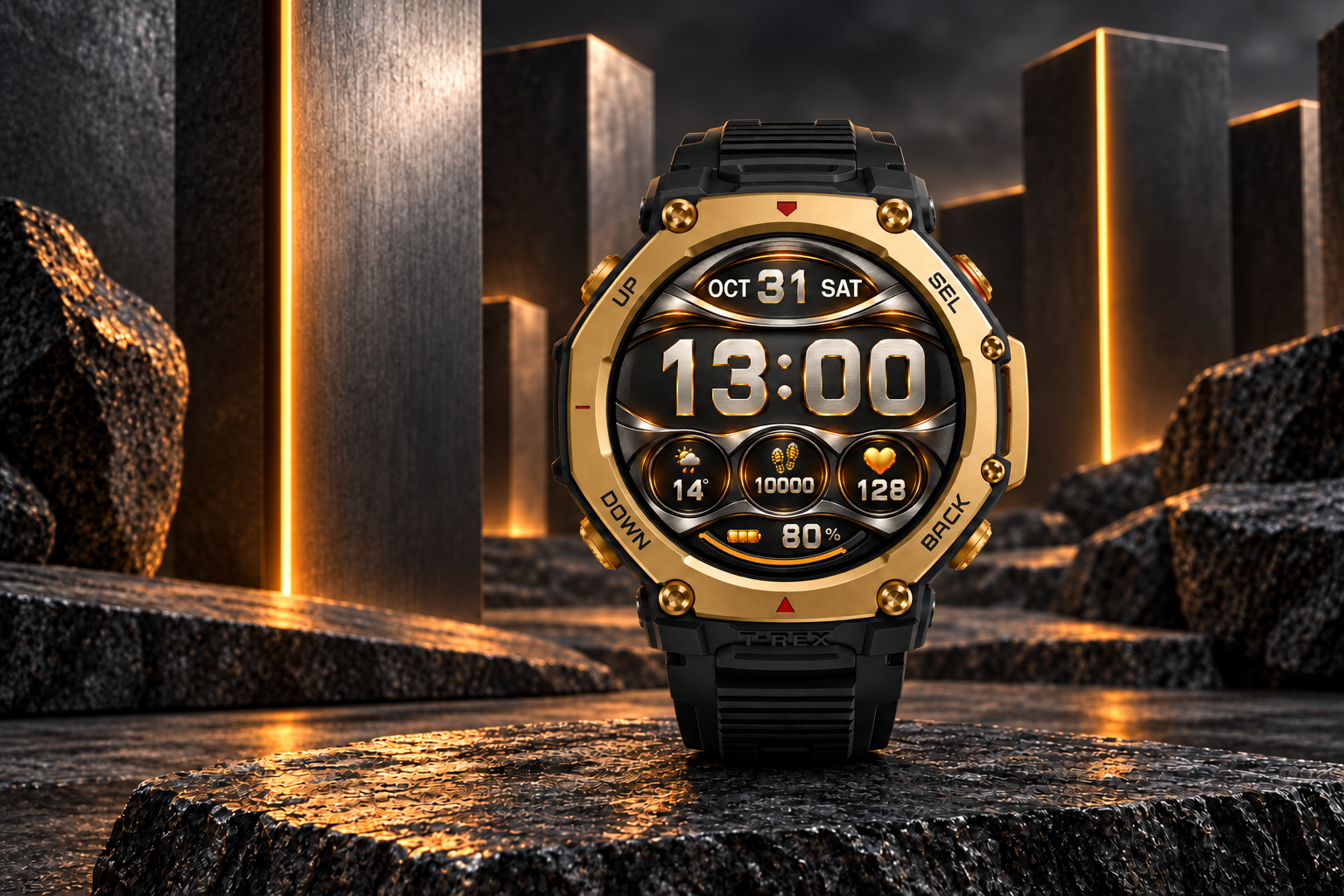 Titanium Monolith by 28miura for Amazfit T-Rex 3 Pro 48mm — presentation artwork